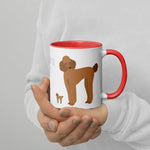 Load image into Gallery viewer, Brown Poodle Mug For Lovers Red
