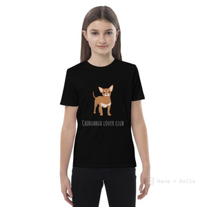 Chihuahua Customised Organic Cotton Kids T-Shirt Black / 3-4 Shirts & Tops