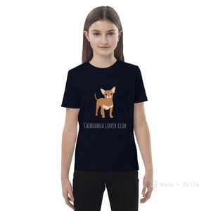 Chihuahua Customised Organic Cotton Kids T-Shirt French Navy / 3-4 Shirts & Tops