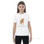 Load image into Gallery viewer, Chihuahua Customised Organic Cotton Kids T-Shirt White / 3-4 Shirts &amp; Tops
