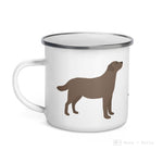 Load image into Gallery viewer, Chocolate Labrador Retriever Dog Enamel Mug / Cup Mugs
