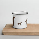 Load image into Gallery viewer, Chocolate Labrador Retriever Dog Enamel Mug / Cup Mugs
