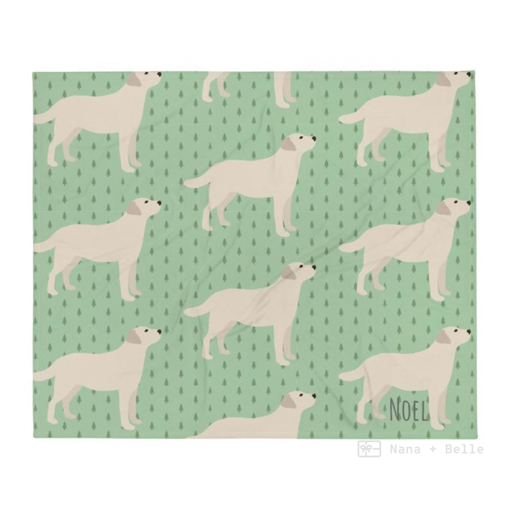 Christmas Labrador Throw Blanket Blankets