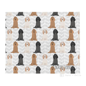 Cocker Spaniel Throw Blanket