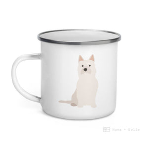 Cream Cairn Terrier Dog Enamel Mug Mugs