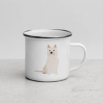 Load image into Gallery viewer, Cream Cairn Terrier Dog Enamel Mug Mugs
