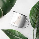 Load image into Gallery viewer, Cream Cairn Terrier Dog Enamel Mug Mugs
