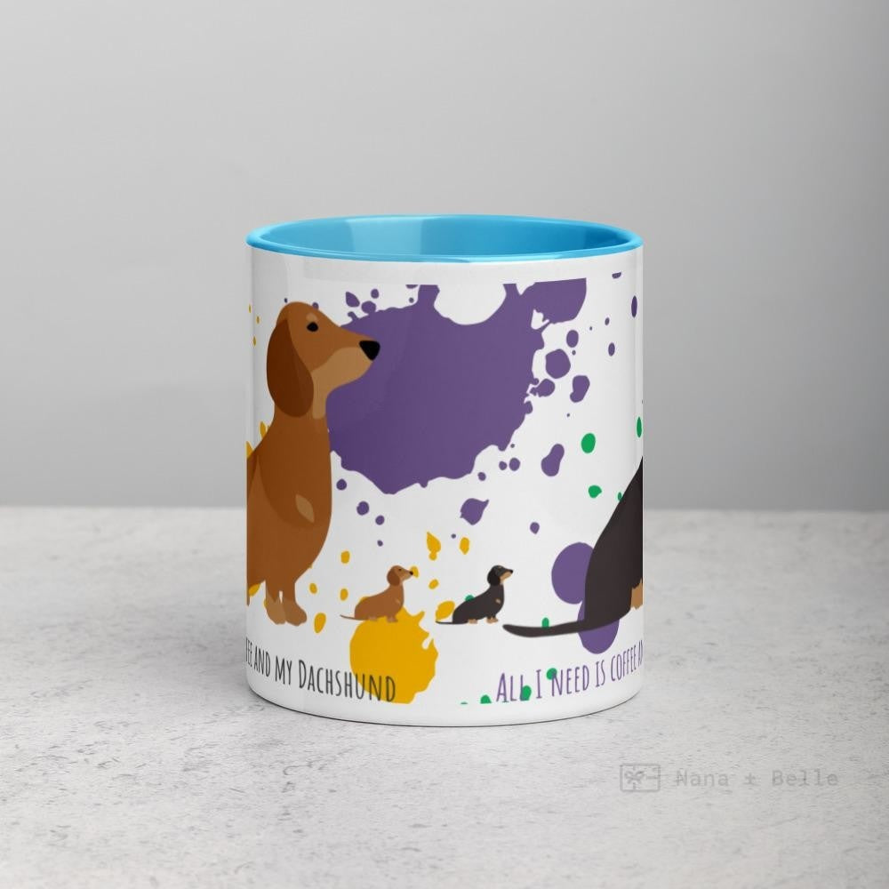 Dachshund Mug With Color Inside Mugs