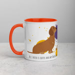 Load image into Gallery viewer, Dachshund Mug With Color Inside Mugs
