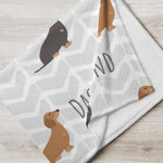 Load image into Gallery viewer, Dachshund Throw Blanket Cushions
