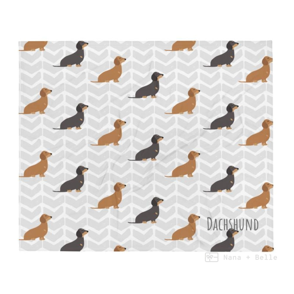 Dachshund Throw Blanket Cushions