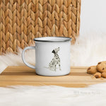 Load image into Gallery viewer, Dalmatian Dog Enamel Mug Mugs
