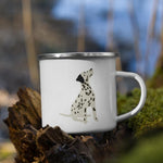 Load image into Gallery viewer, Dalmatian Dog Enamel Mug Mugs
