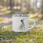 Load image into Gallery viewer, Dalmatian Dog Enamel Mug Mugs
