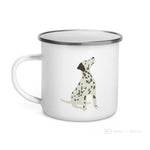 Load image into Gallery viewer, Dalmatian Dog Enamel Mug Mugs
