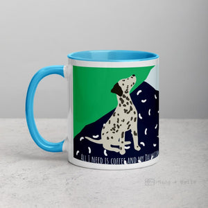 Dalmatian Mug With Colour Inside Mugs