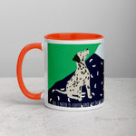 Load image into Gallery viewer, Dalmatian Mug With Colour Inside Mugs
