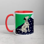 Load image into Gallery viewer, Dalmatian Mug With Colour Inside Mugs
