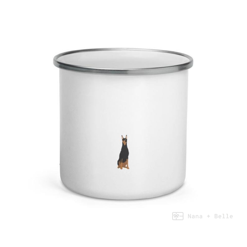 Doberman Dog Enamel Mug Mugs