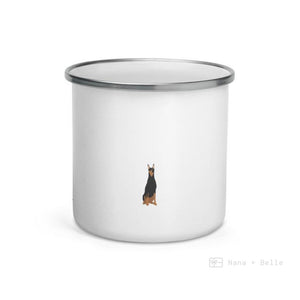 Doberman Dog Enamel Mug Mugs