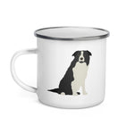 Load image into Gallery viewer, Limited Edition Collection with BorderLovesUK - Black Border Collie - Enamel mug
