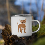 Load image into Gallery viewer, Fawn Chihuahua Dog Enamel Mug Mugs
