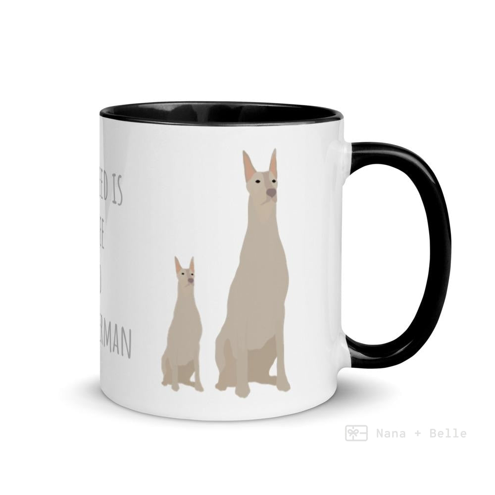 Fawn Doberman Mug For Lovers Black Mugs