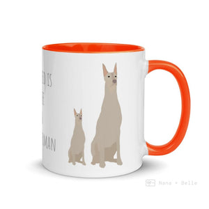 Fawn Doberman Mug For Lovers Orange Mugs