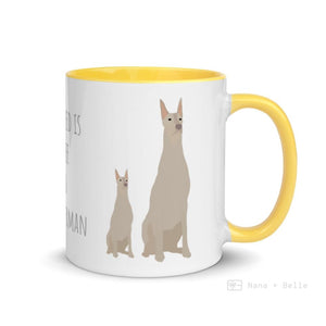 Fawn Doberman Mug For Lovers Yellow Mugs