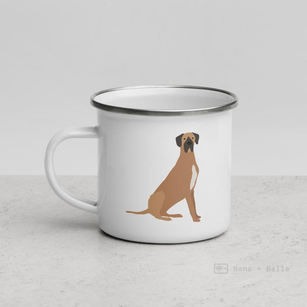 Fawn Great Dane Enamel Mug / Cup Mugs