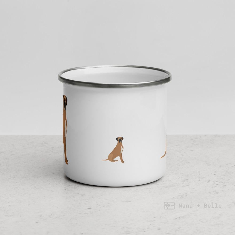 Fawn Great Dane Enamel Mug / Cup Mugs