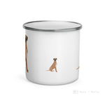 Load image into Gallery viewer, Fawn Great Dane Enamel Mug / Cup Mugs
