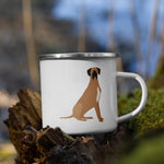 Load image into Gallery viewer, Fawn Great Dane Enamel Mug / Cup Mugs
