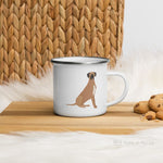 Load image into Gallery viewer, Fawn Great Dane Enamel Mug / Cup Mugs
