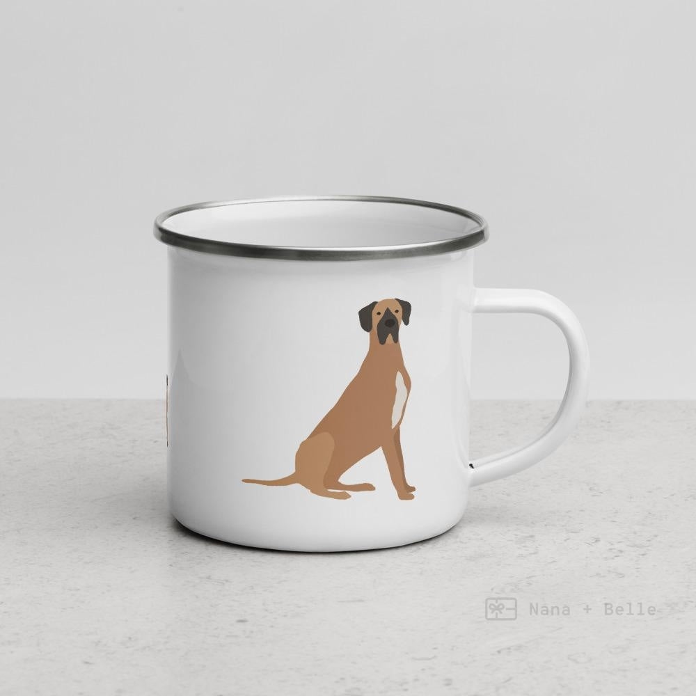 Fawn Great Dane Enamel Mug / Cup Mugs