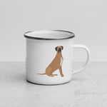 Load image into Gallery viewer, Fawn Great Dane Enamel Mug / Cup Mugs
