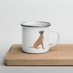 Load image into Gallery viewer, Fawn Great Dane Enamel Mug / Cup Mugs
