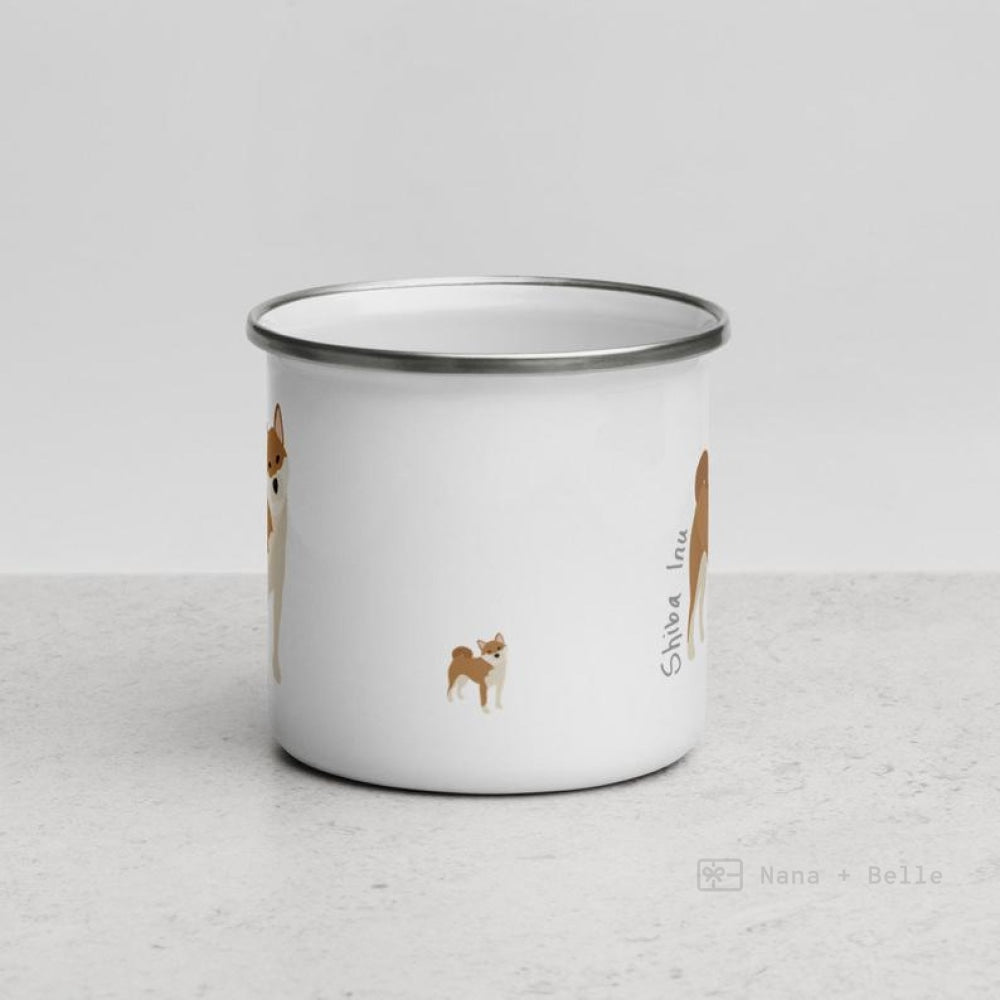 Fawn Shiba Inu Enamel Mug Mugs