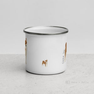 Fawn Shiba Inu Enamel Mug Mugs