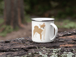 Load image into Gallery viewer, Fawn Shiba Inu Enamel Mug Mugs
