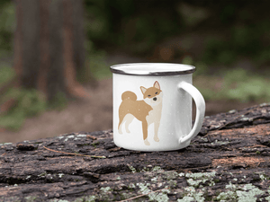 Fawn Shiba Inu Enamel Mug Mugs