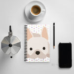 Load image into Gallery viewer, French Bulldog Quote Spiral Notebook Stickers
