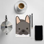 Load image into Gallery viewer, French Bulldog Quote Spiral Notebook Stickers
