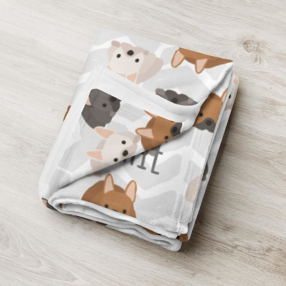 French Bulldog Throw Blanket