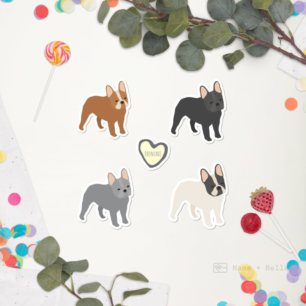 Frenchie Bubble-Free Stickers Stickers