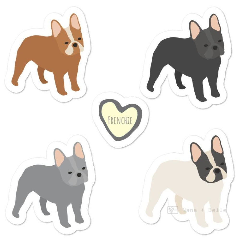 Frenchie Bubble-Free Stickers Stickers