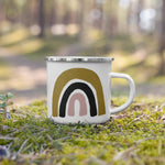 Load image into Gallery viewer, Rainbow enamel mug, kids unbreakable cup, enamel mug, rainbow cup, chocolate mug - Nana + Belle
