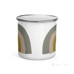 Load image into Gallery viewer, Grey Chunky Rainbow Enamel Mug / Cup Mugs
