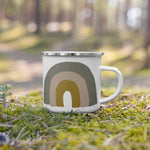 Load image into Gallery viewer, Rainbow enamel mug, kids unbreakable cup, enamel mug, rainbow cup, chocolate mug - Nana + Belle
