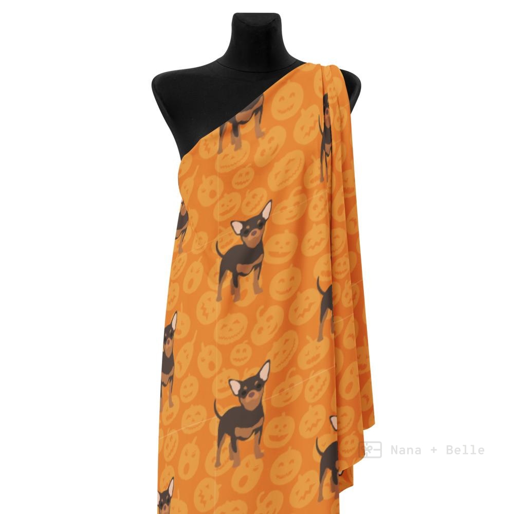 Halloween Chihuahua Recycled Polyester Fabric